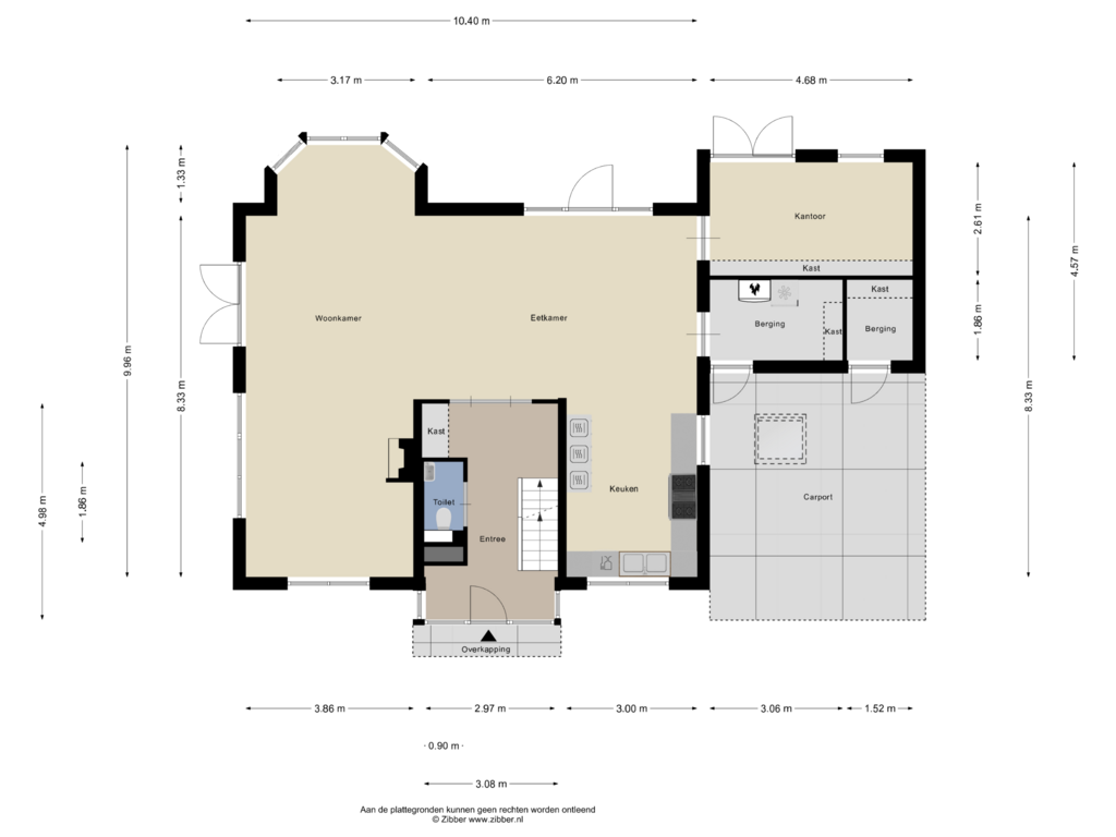 Bekijk plattegrond van Begane grond van Borgelerhofweg 3