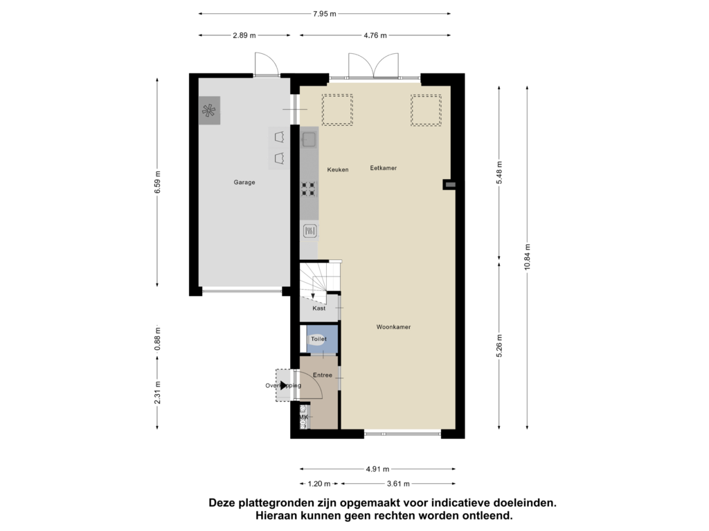 View floorplan of Begane Grond of Eikenhof 13