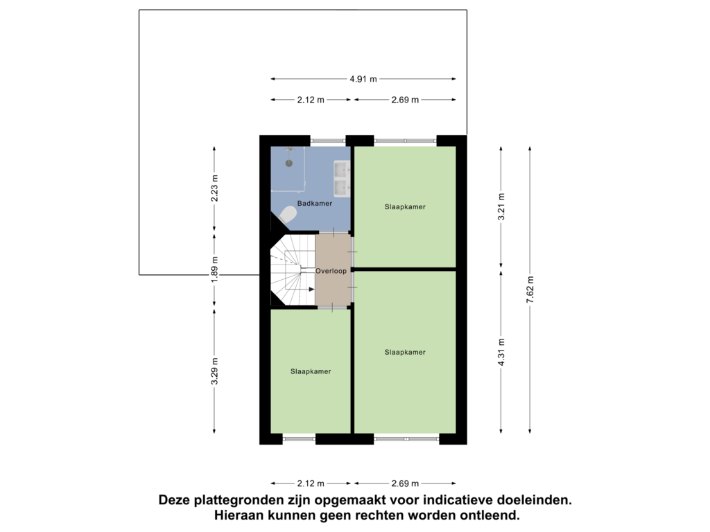 View floorplan of Eerste Verdieping of Eikenhof 13