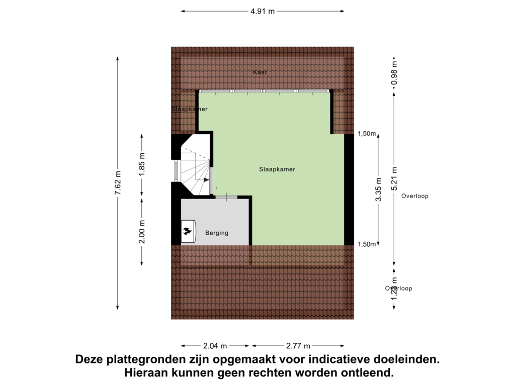 View floorplan of Tweede Verdieping of Eikenhof 13