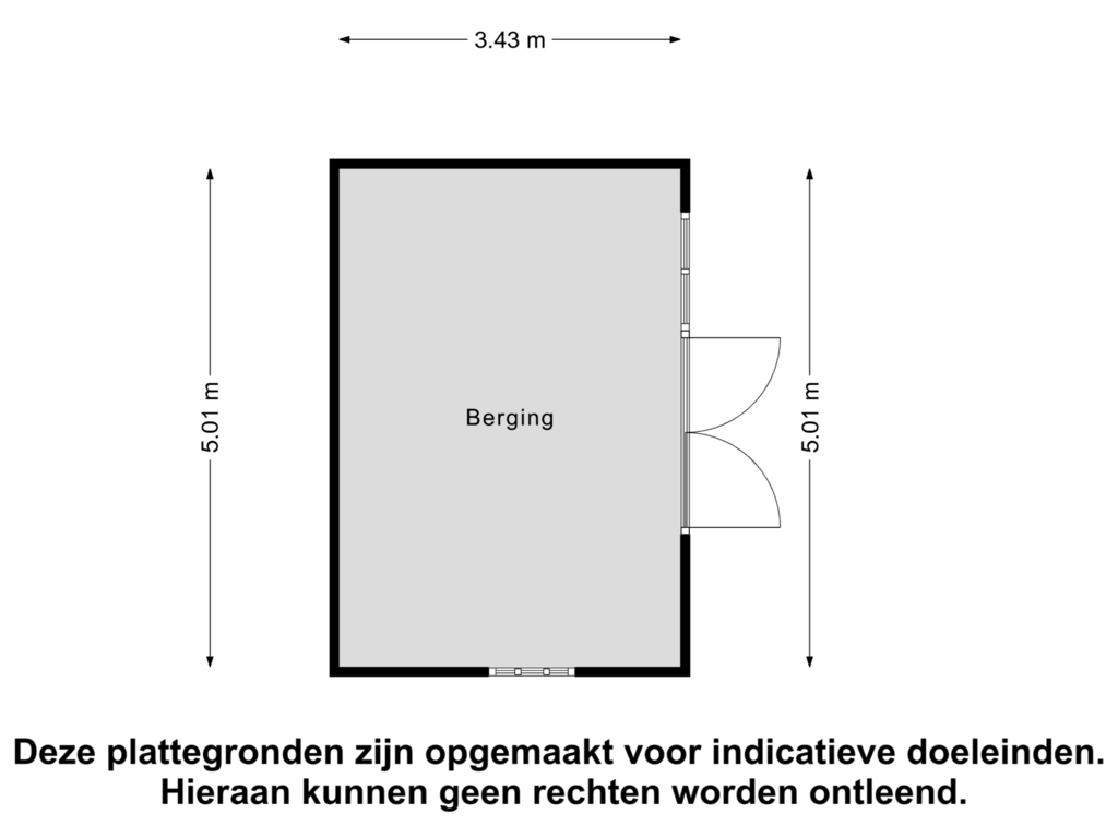 View floorplan of Berging of Eikenhof 13