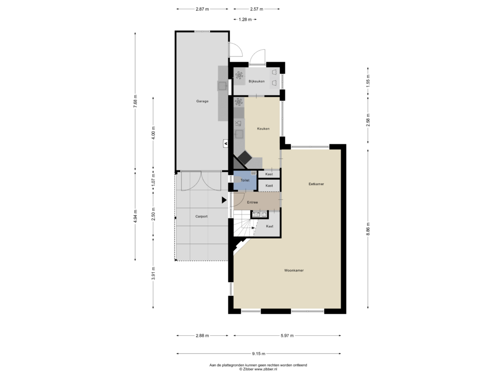 Bekijk plattegrond van Begane grond van Tuinfluiter 1