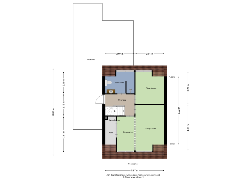 Bekijk plattegrond van Eerste verdieping van Tuinfluiter 1