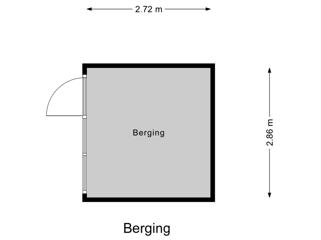 Bekijk plattegrond van Berging van Vliet 27