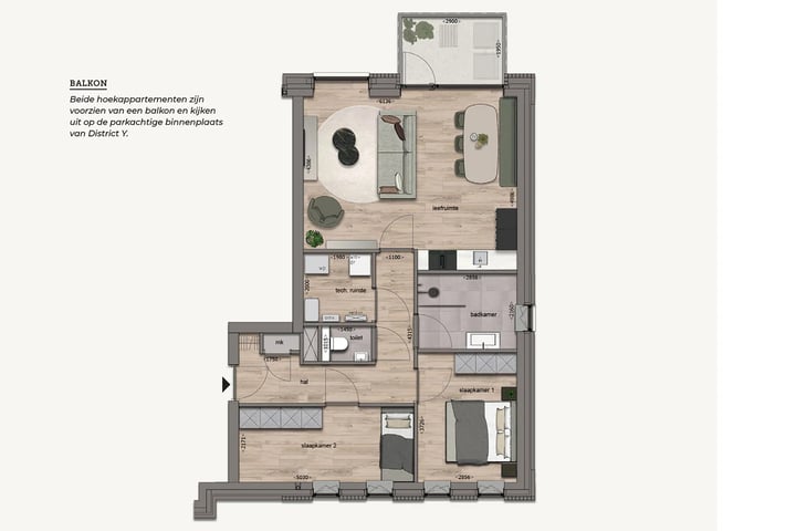 Bekijk foto 8 van District Y Nieuwbouw Appartementen (Bouwnr. 6.8)