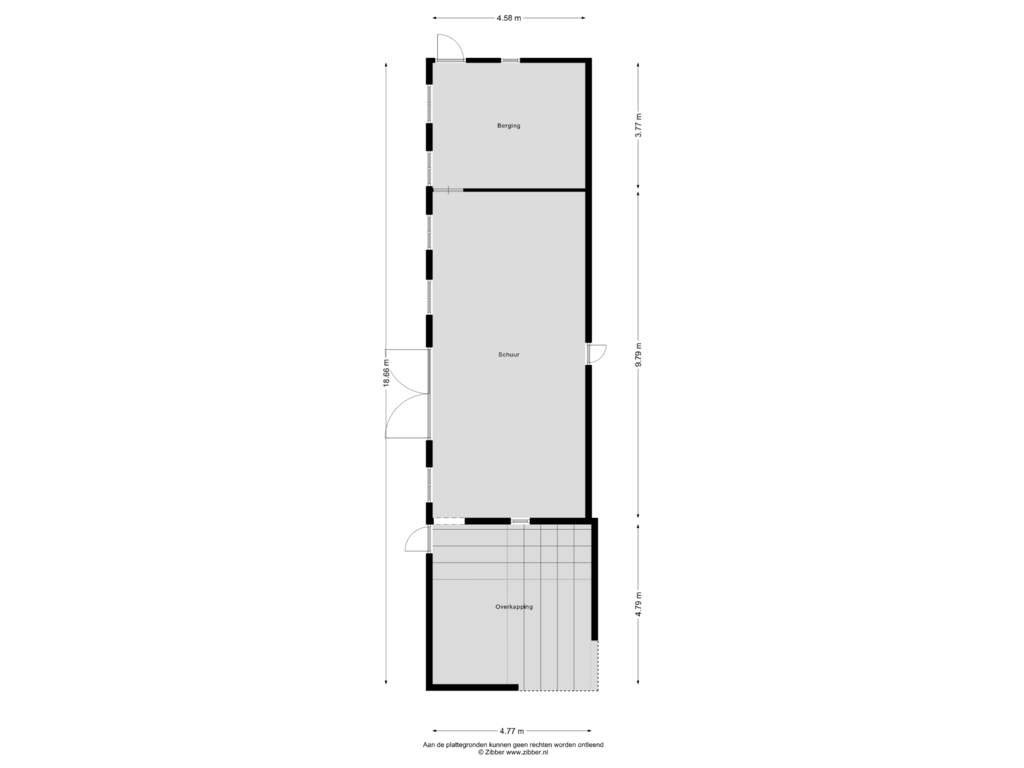 Bekijk plattegrond van Schuur van den Dam 23