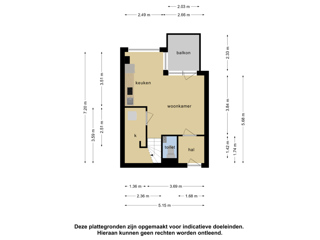 View floorplan of Appartement of Radarweg 420