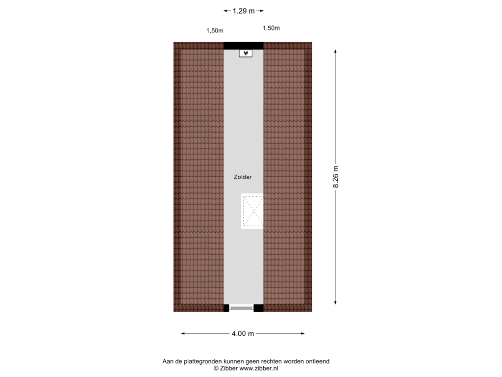 Bekijk plattegrond van Zolder van Nijnselseweg 18