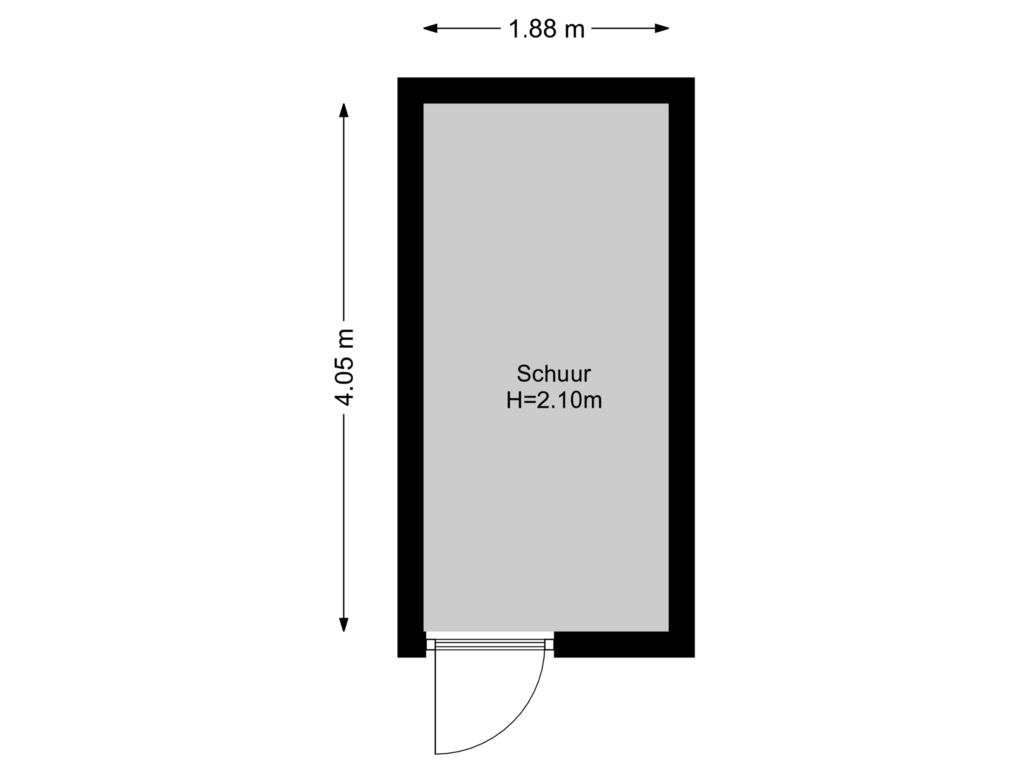 Bekijk plattegrond van Schuur van Karel Doormanlaan 4