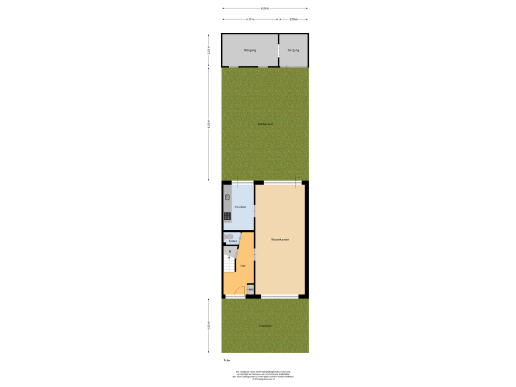 Bekijk plattegrond van Tuin van Goesinnestraat 2