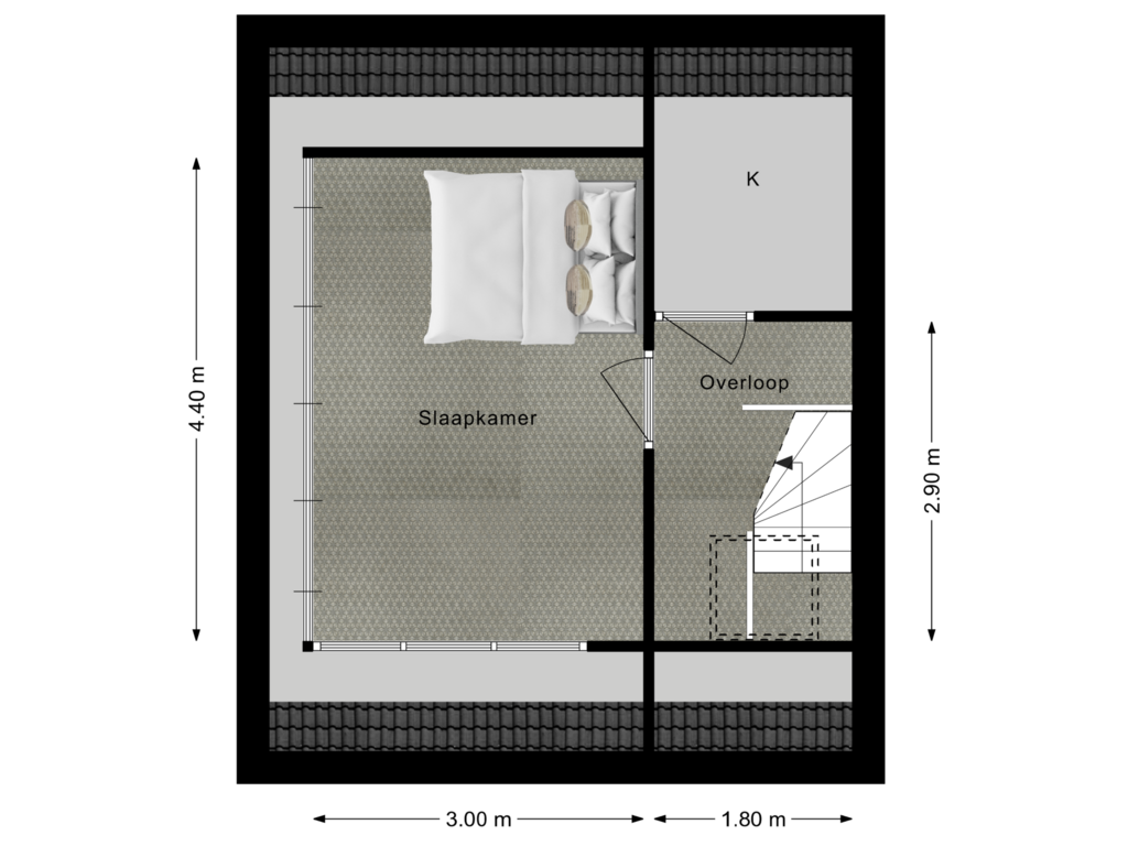 Bekijk plattegrond van 2e Verdieping van Troelstrastraat 52