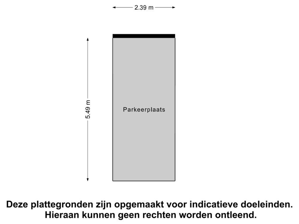 View floorplan of Parkeerplaats of IJsvogelpassage 119