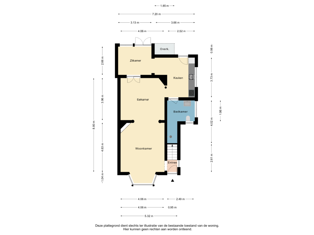 View floorplan of Begane Grond of Emmalaan 31