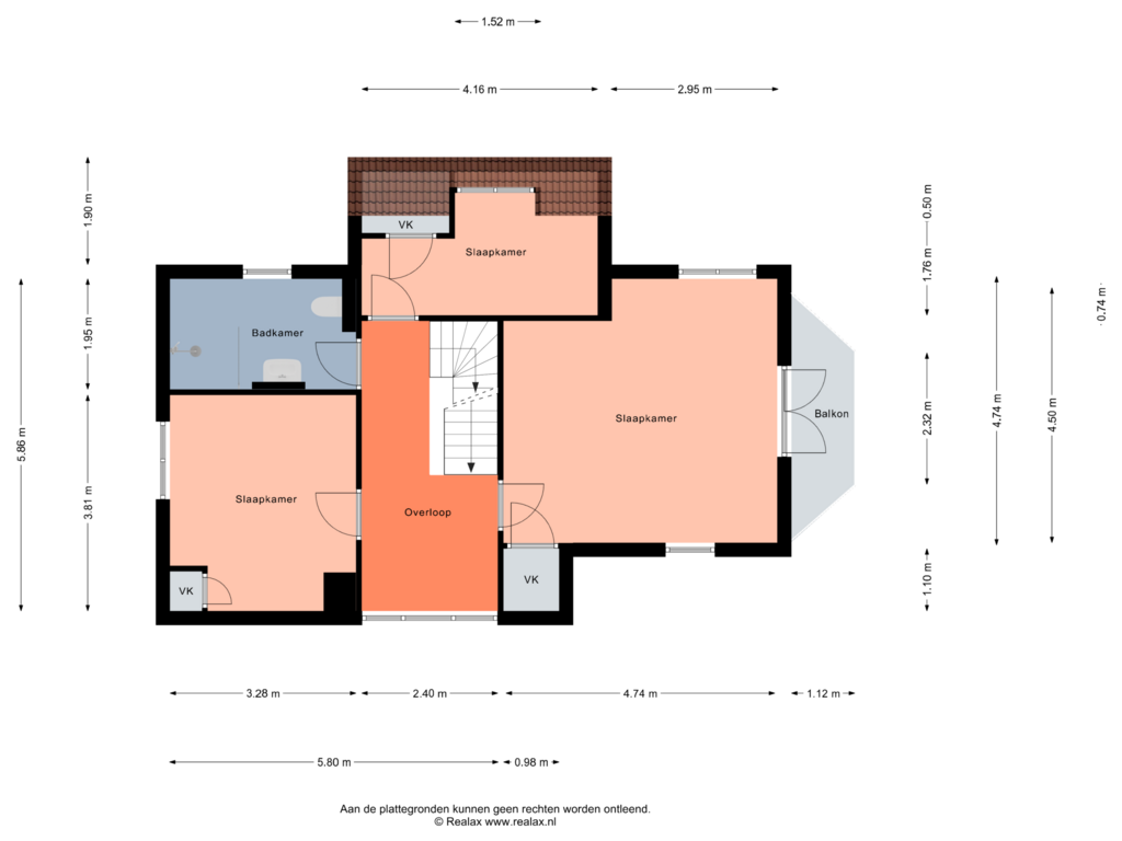 Bekijk plattegrond van Verdieping 1 van Quickbornlaan 5