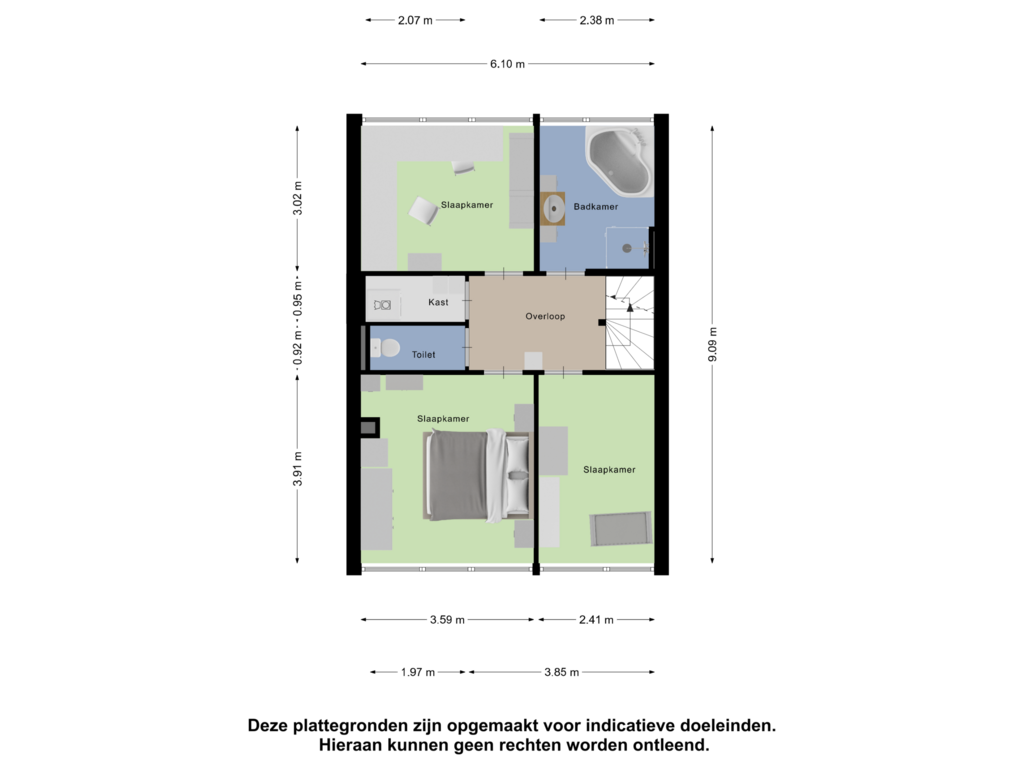 Bekijk plattegrond van Eerste Verdieping van De Oeverloper 451