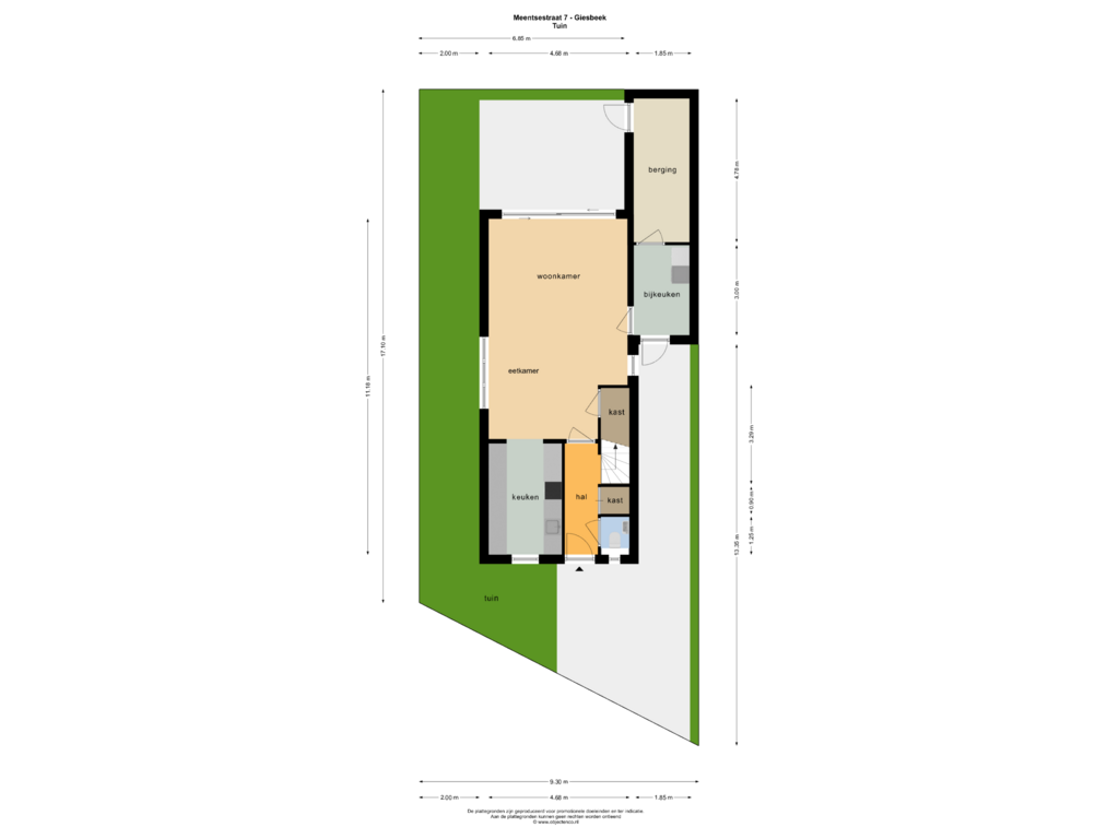 Bekijk plattegrond van TUIN van Meentsestraat 7