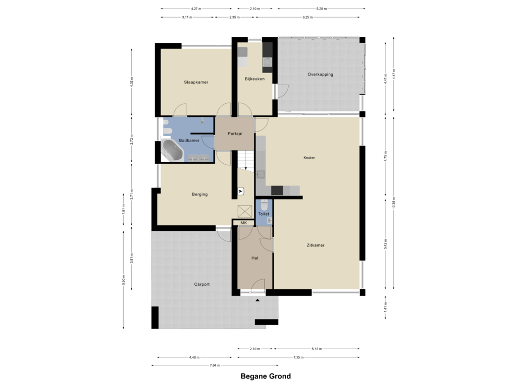 Bekijk plattegrond van Begane Grond van Winkelveld 11