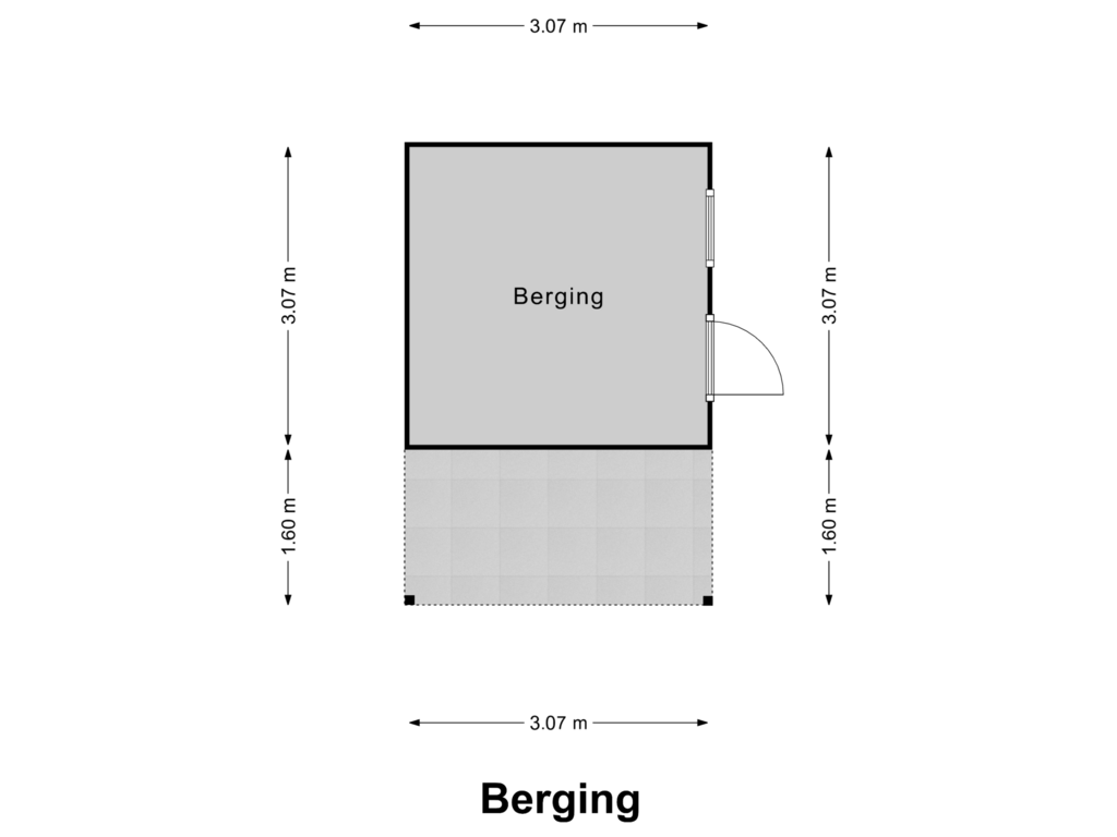 Bekijk plattegrond van Berging van Winkelveld 11