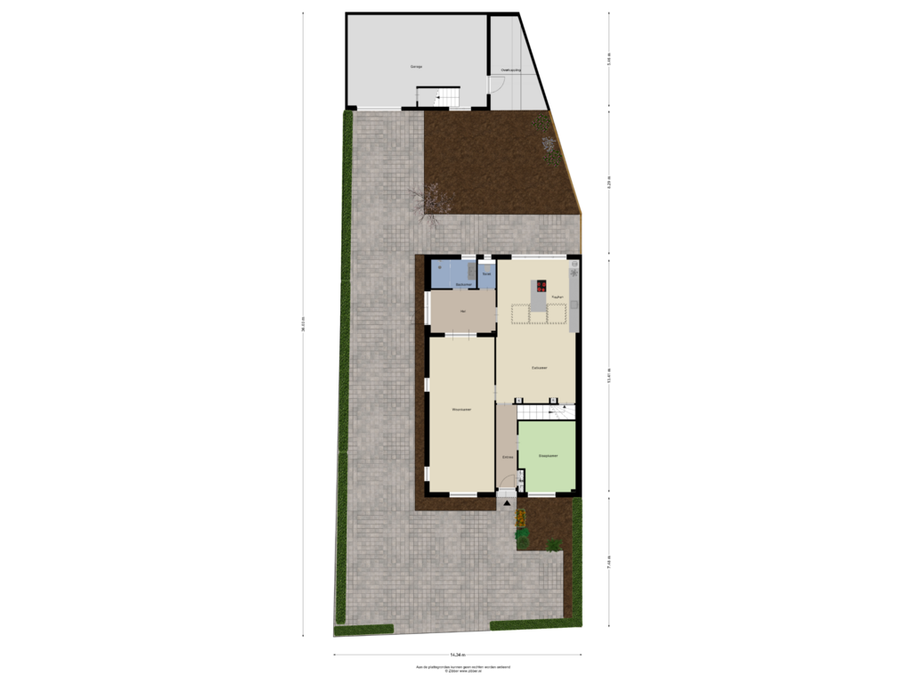 View floorplan of Begane Grond Tuin of Schutsboomstraat 74