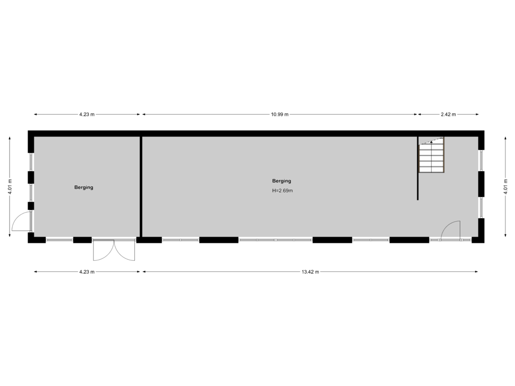 Bekijk plattegrond van BG Bijgebouw van Ambachtlaan 1