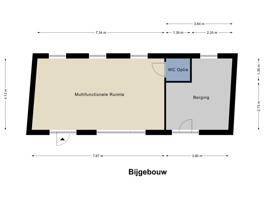 View floorplan of Bijgebouw of Daalakkerstraat 17