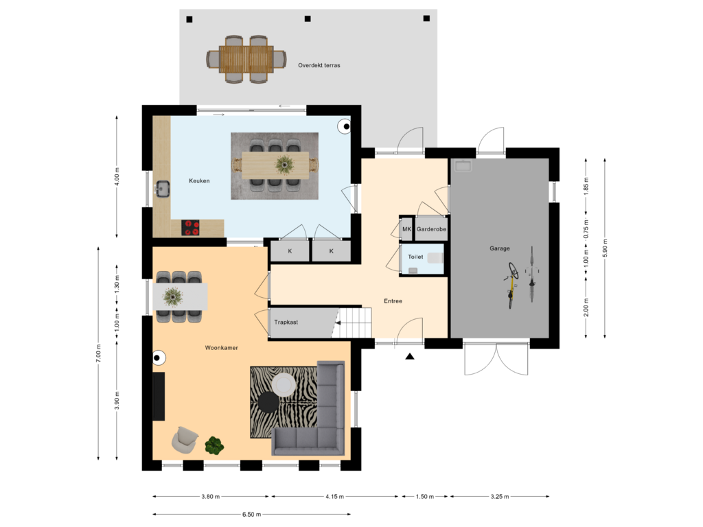 View floorplan of Begane Grond of Molendijk 17