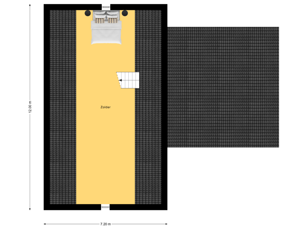 View floorplan of 2e Verdieping of Molendijk 17