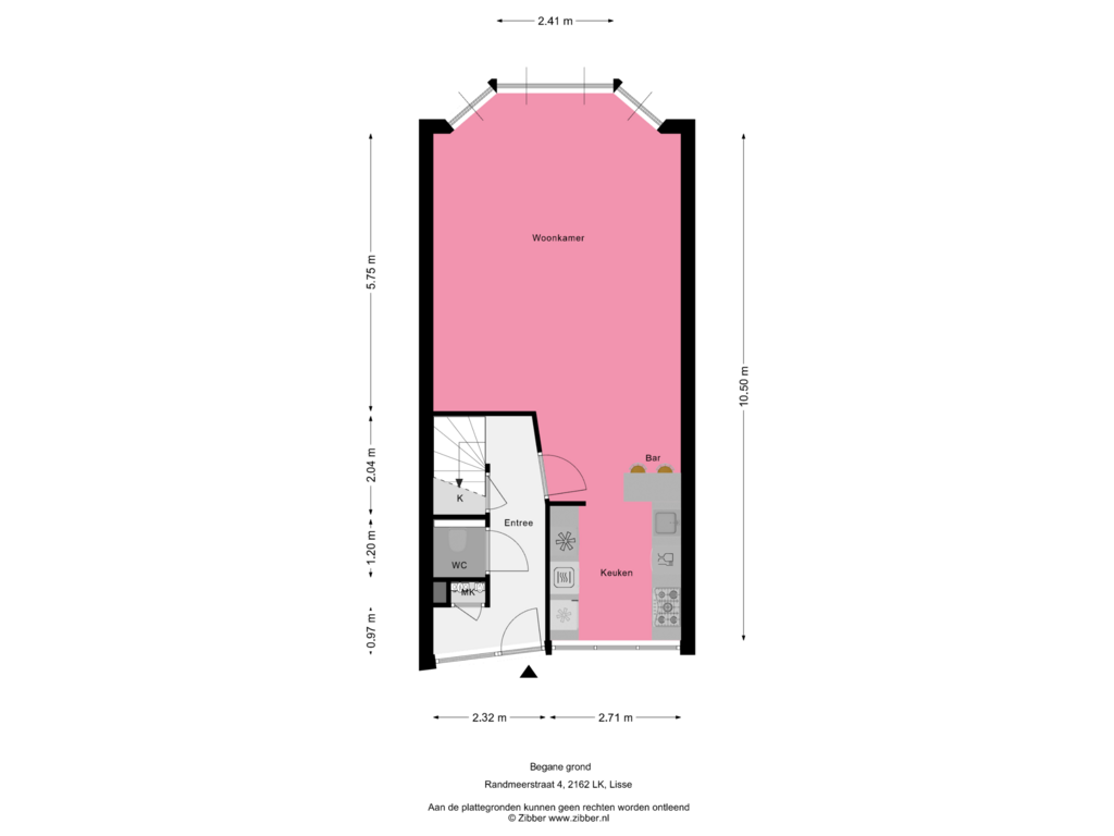 Bekijk plattegrond van Begane Grond van Randmeerstraat 4