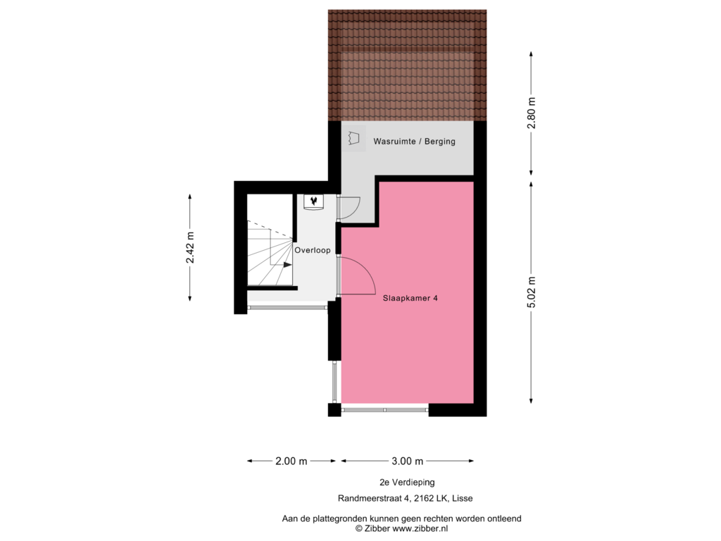 Bekijk plattegrond van 2e Verdieping van Randmeerstraat 4