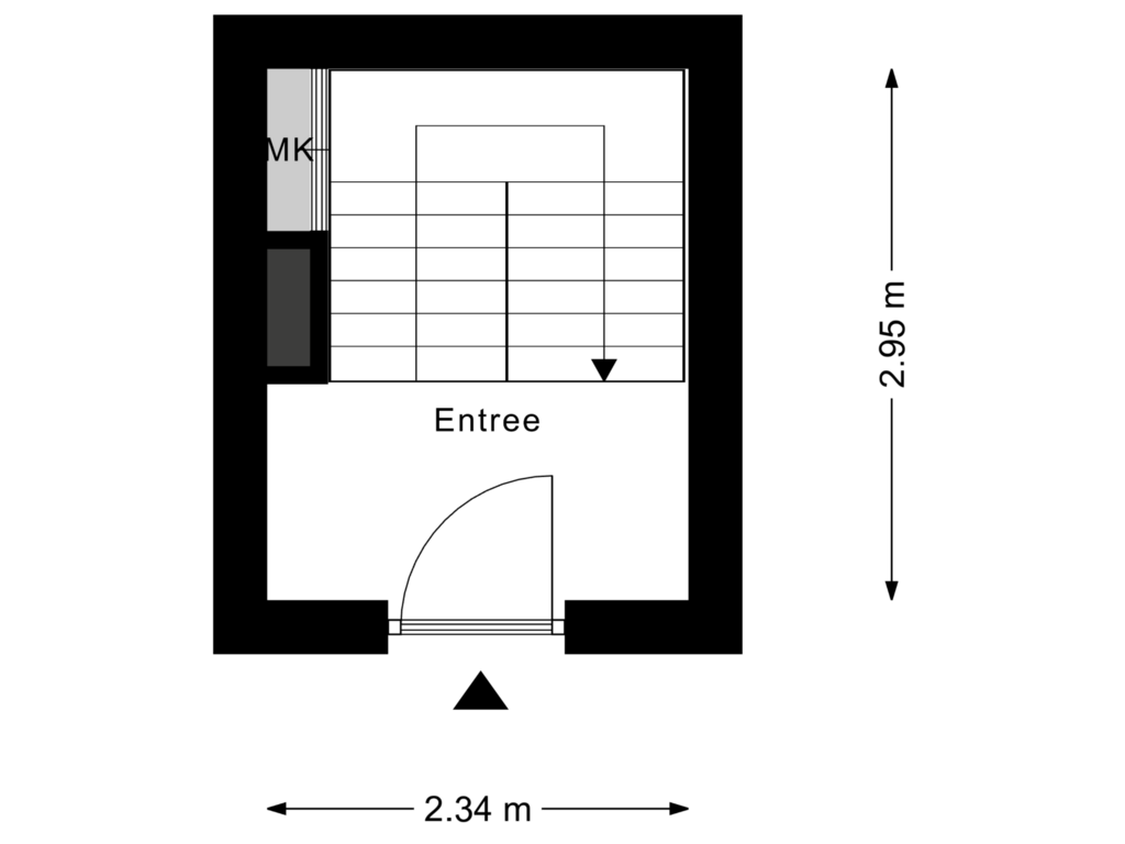 Bekijk plattegrond van Begane Grond van Hoogstraat 6-A