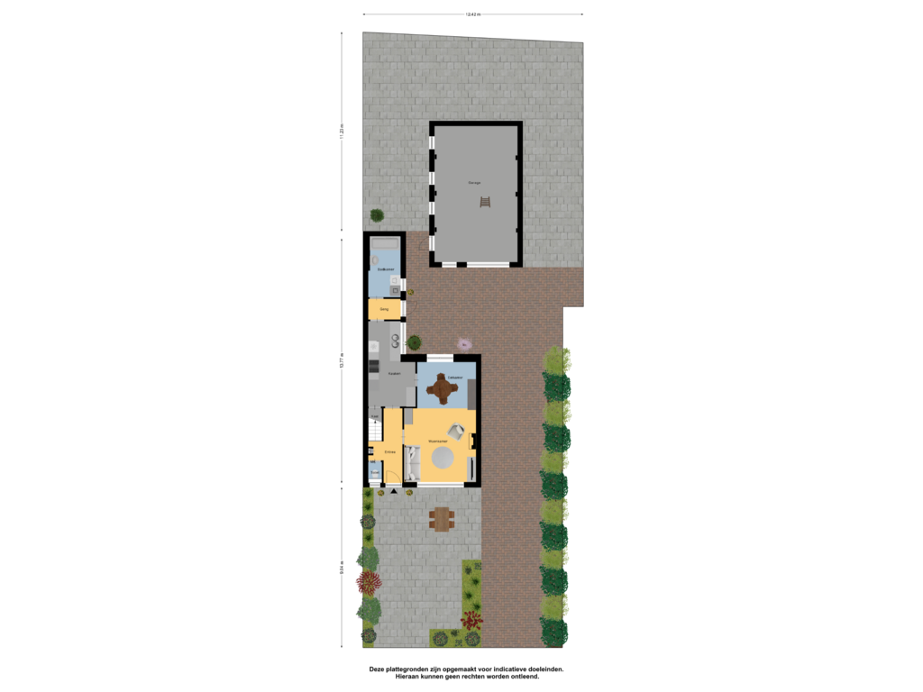 Bekijk plattegrond van Begane grond_tuin van Turfmarkt 89