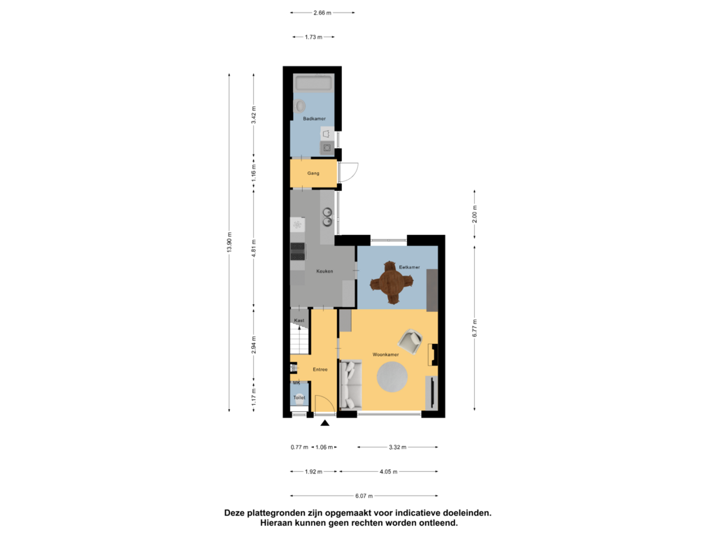 Bekijk plattegrond van Begane grond van Turfmarkt 89