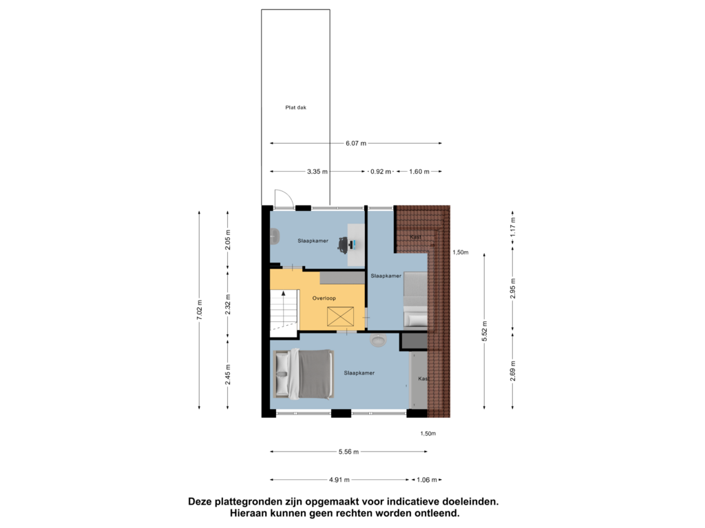 Bekijk plattegrond van Eerste Verdieping van Turfmarkt 89