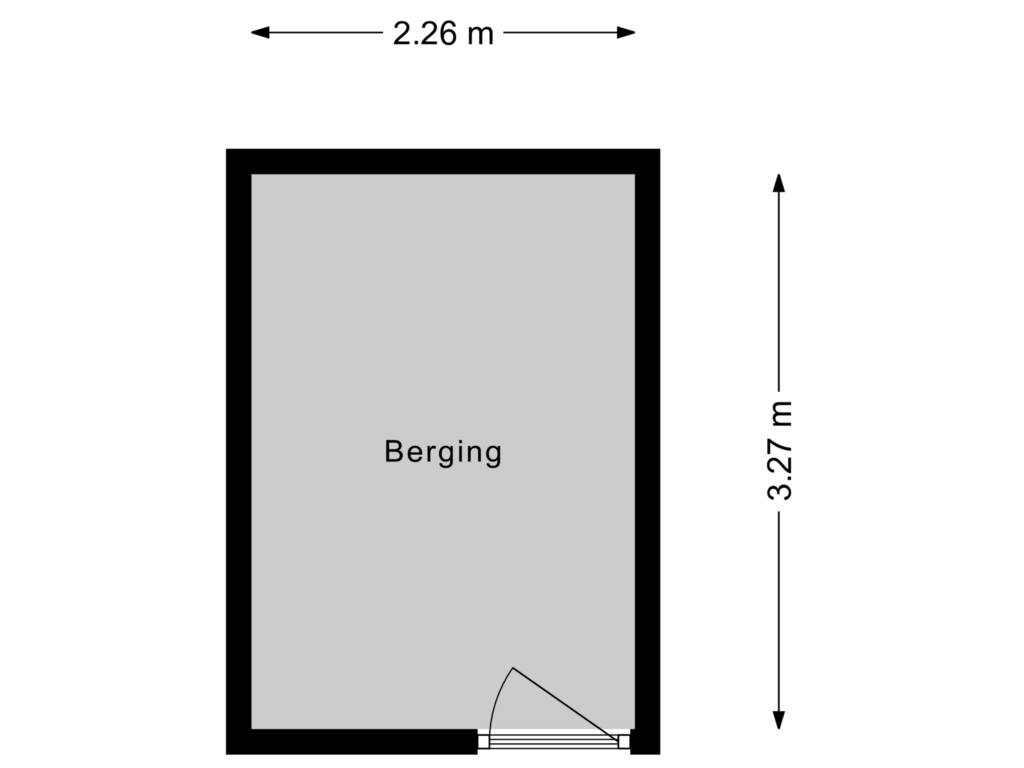 Bekijk plattegrond van Berging van Pietje de Fluiterhof 5