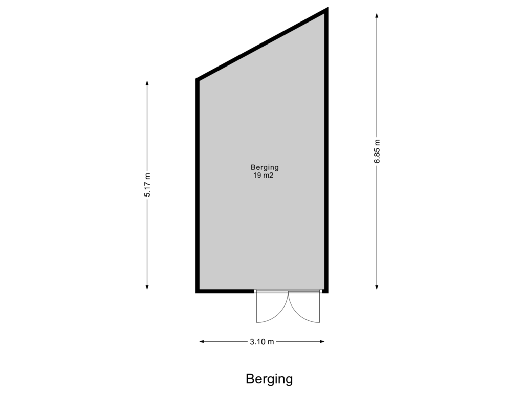 View floorplan of Berging of Meerndijk 25