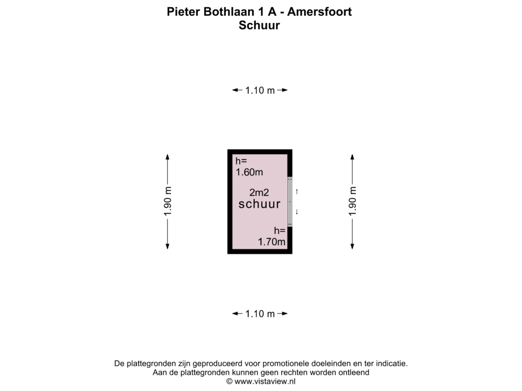 Bekijk plattegrond van SCHUUR van Pieter Bothlaan 1-A