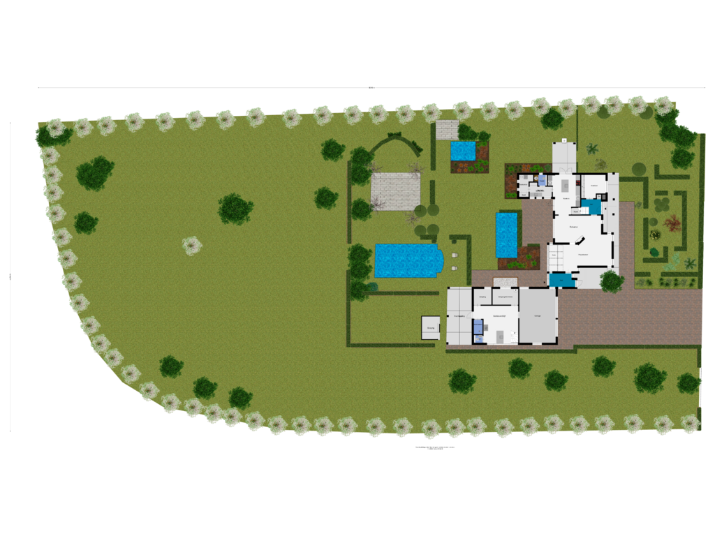 View floorplan of Begane grond-tuin of Gouverneursweg 3