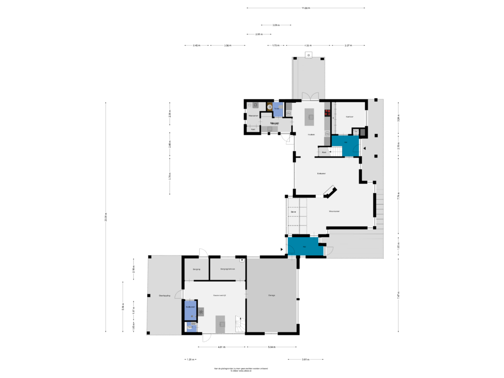 View floorplan of Begane grond of Gouverneursweg 3