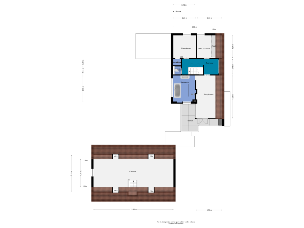 View floorplan of Eerste Verdieping of Gouverneursweg 3