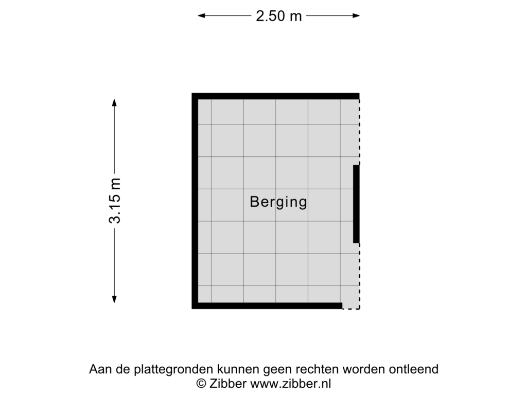 View floorplan of Overkapping of Gouverneursweg 3