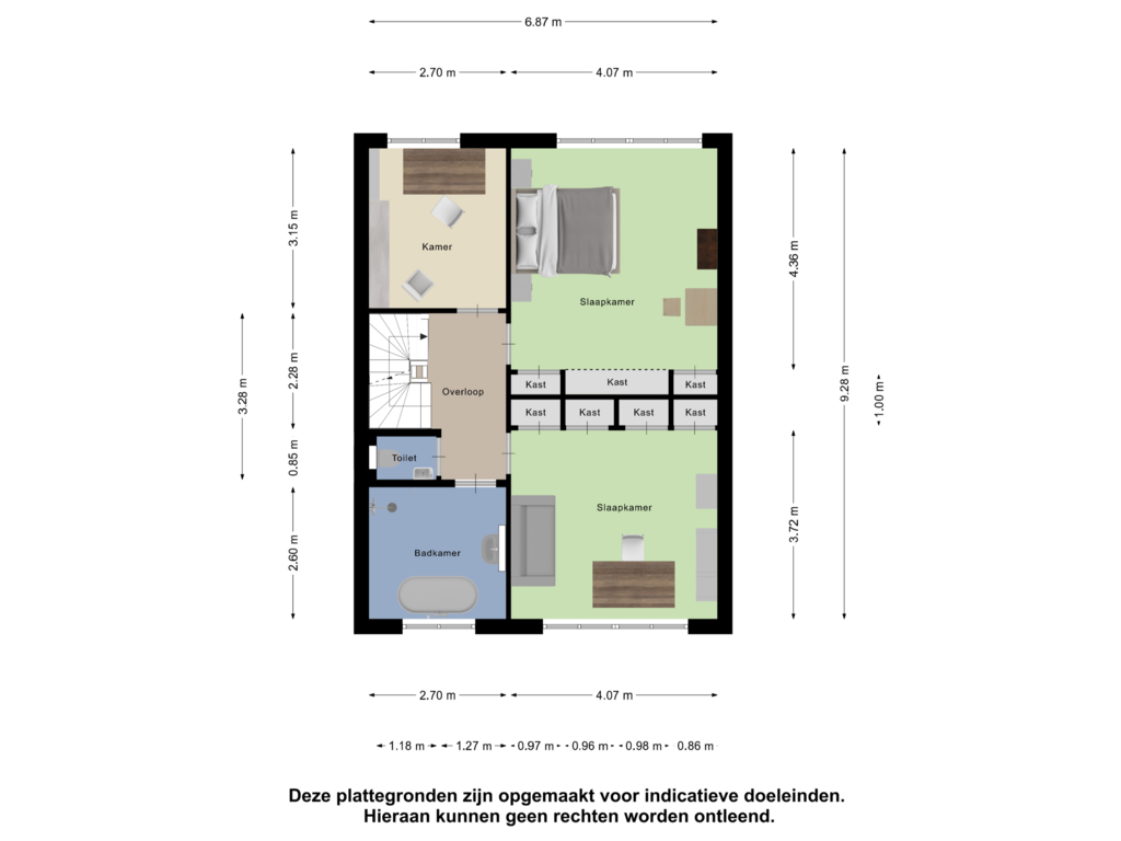 Bekijk plattegrond van Eerste Verdieping van Goorstraat 8