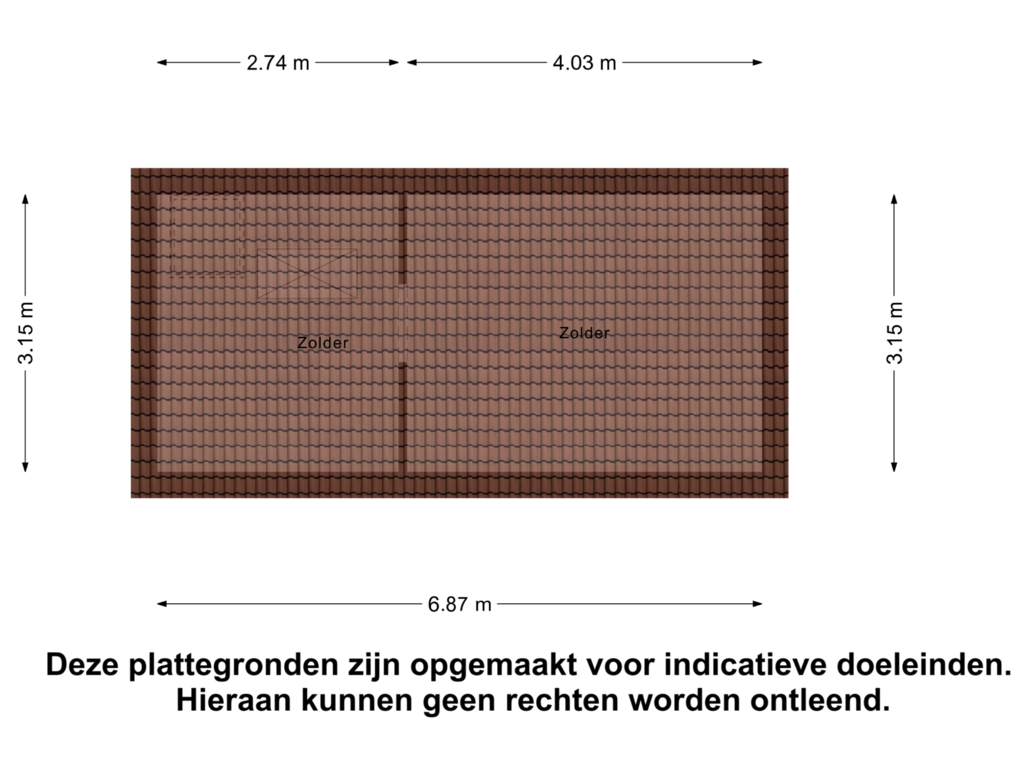 Bekijk plattegrond van Zolder van Goorstraat 8