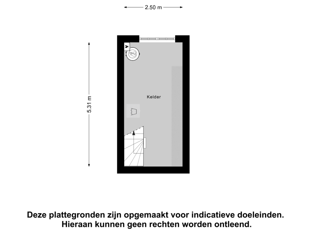 Bekijk plattegrond van Kelder van Goorstraat 8