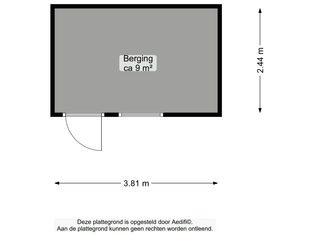 Bekijk plattegrond van Berging van Geerakkers 38