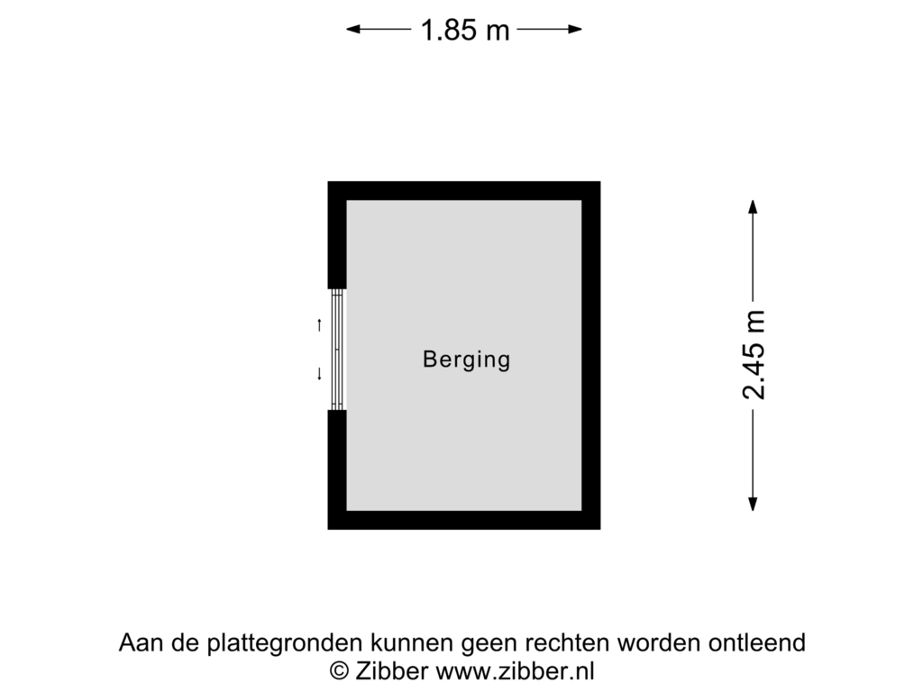 Bekijk plattegrond van Berging van Magnoliastraat 98