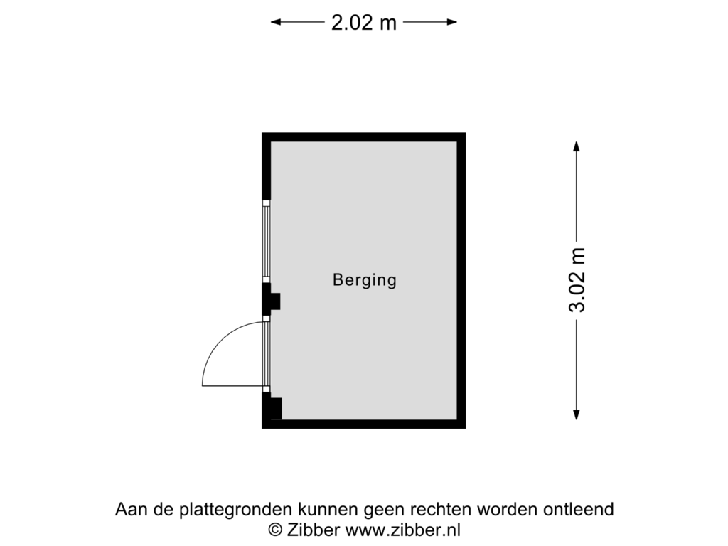 Bekijk plattegrond van Berging van Magnoliastraat 98