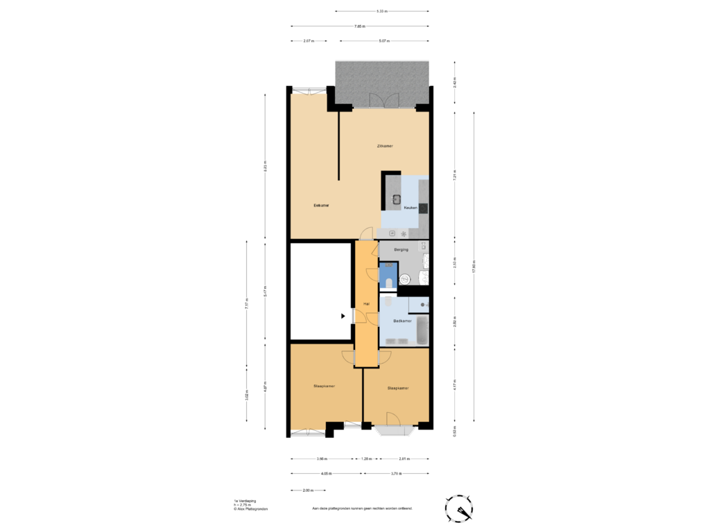 Bekijk plattegrond van 1e Verdieping van Havenkade 29