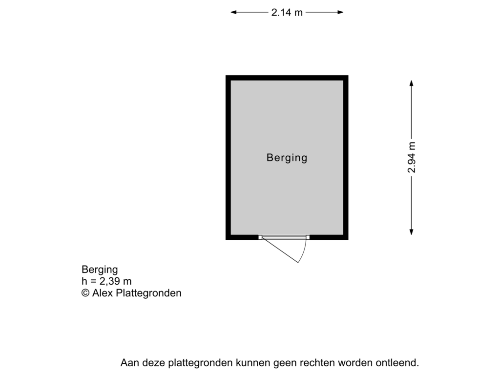 Bekijk plattegrond van Berging van Havenkade 29