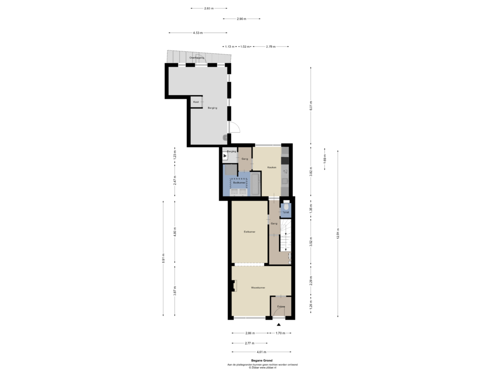 View floorplan of Begane Grond of Hoofdstraat 261