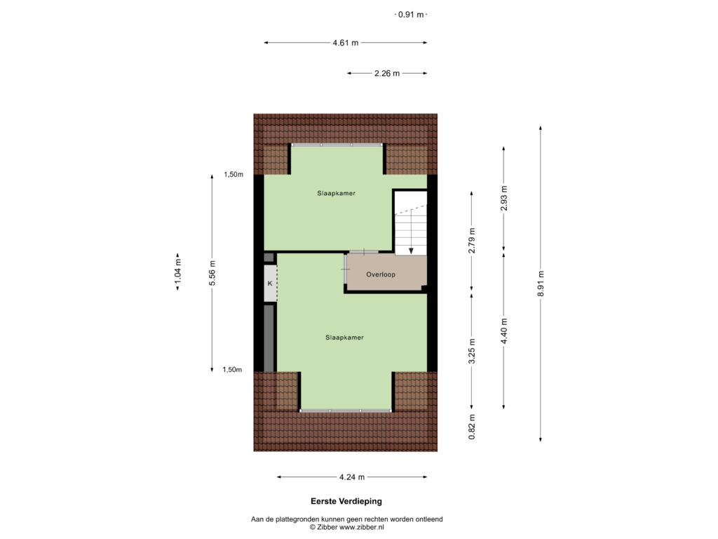 View floorplan of Eerste Verdieping of Hoofdstraat 261